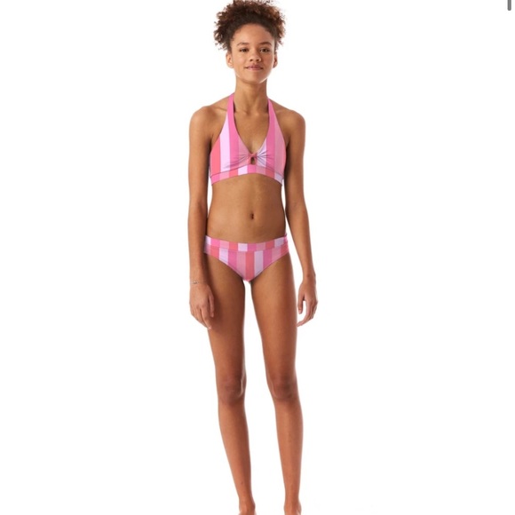 Submarine**Pink Striped Halter Bikini Set**8,14,16**$86 - Picture 2 of 6
